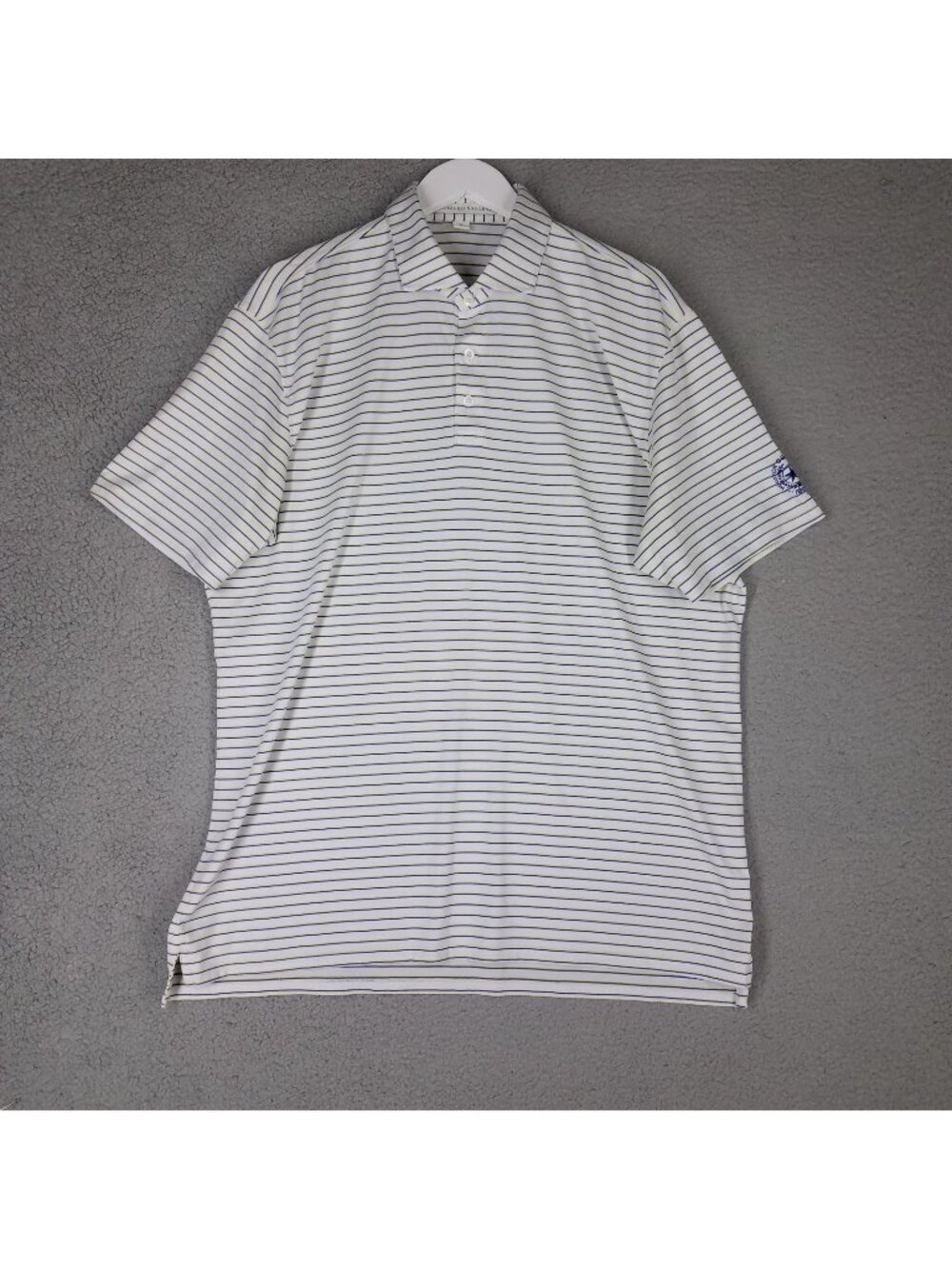 Holderness & Bourne Polo Shirt Adult XL Golf Performance Travel Office Striped